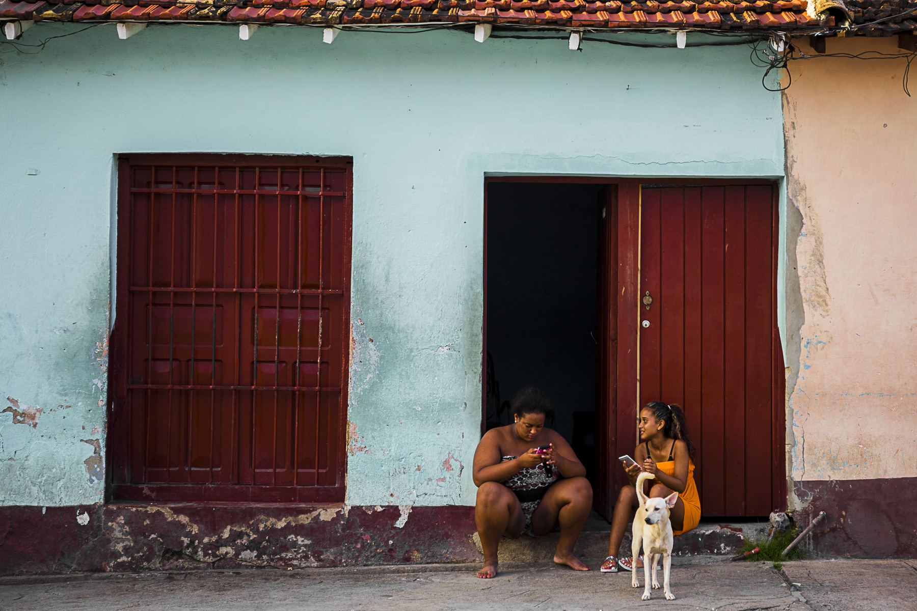trinidad people sunset