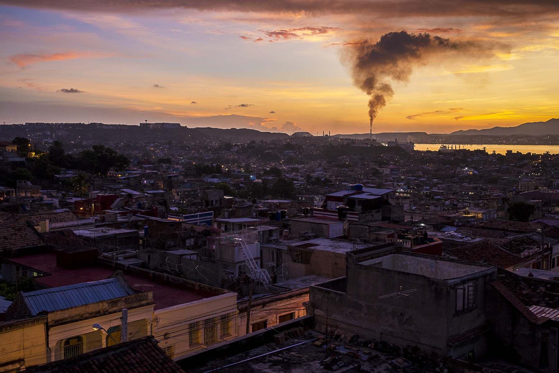 santiago de cuba sunset