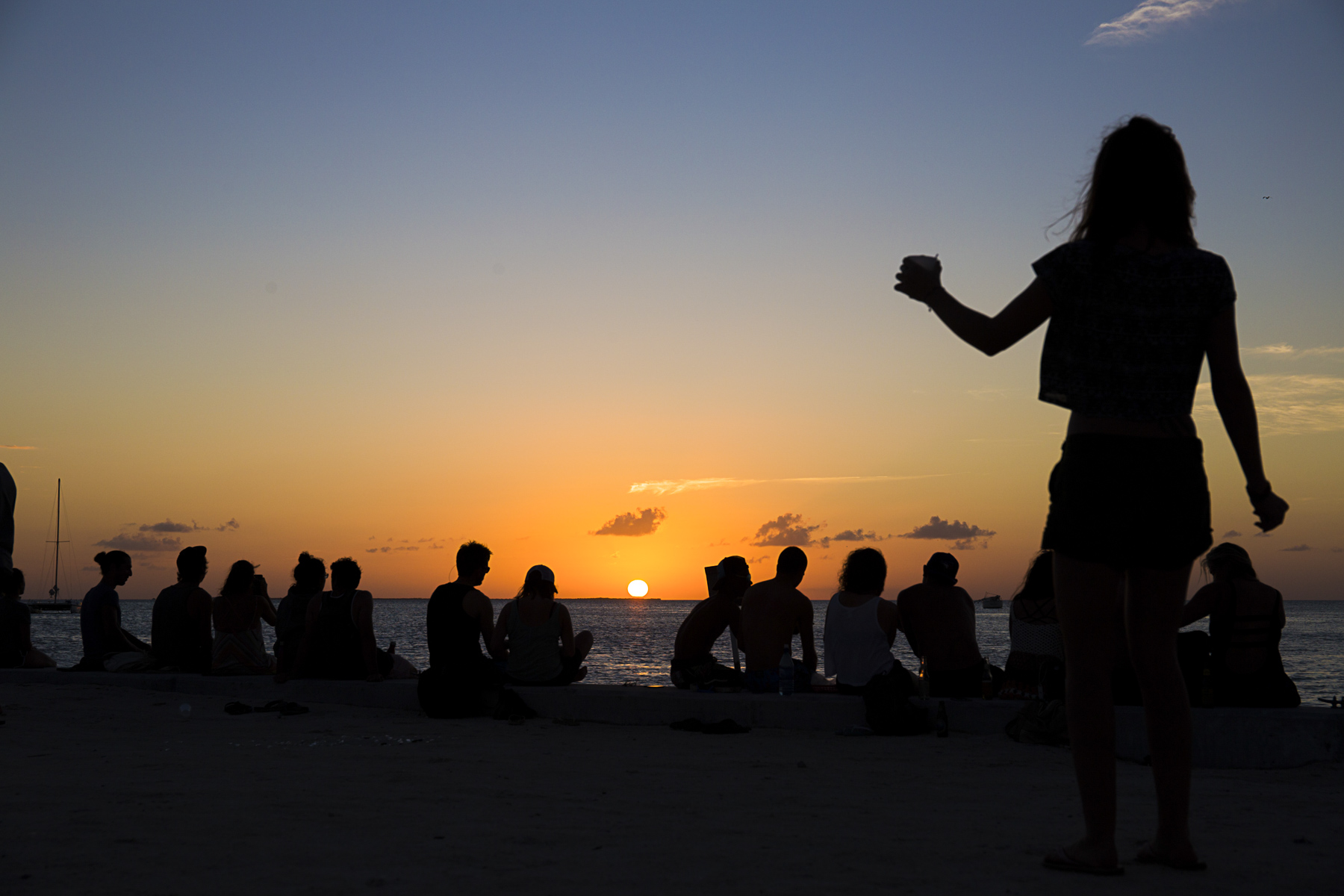 sunset caye caulker belize