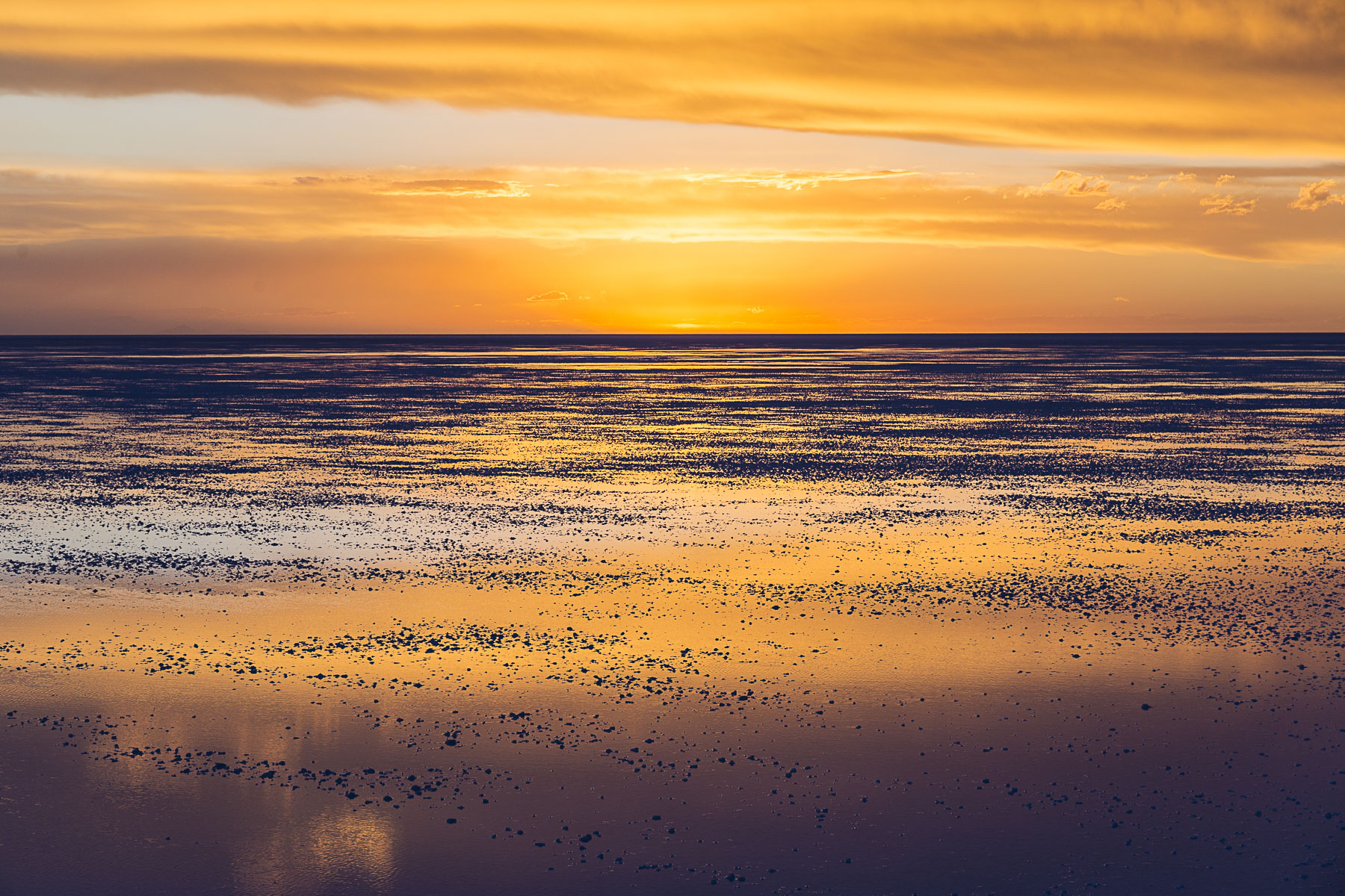 sunset Salar de Uyuni Bolivia